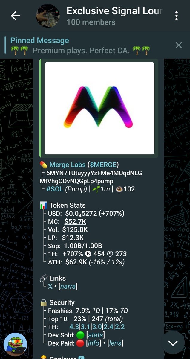 vaultdon's tweet image. #Aped on $Merge 
Ca!

6MYN7TUtuyyyYzFMe4MUqdNLGMtVhgCDvNQGpLp4pump