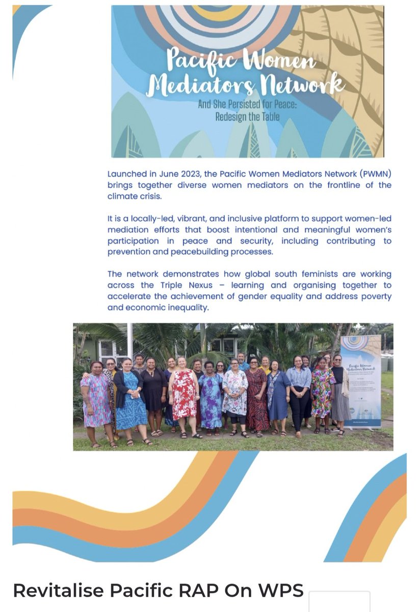 Pacific Women Mediators Network tweet media