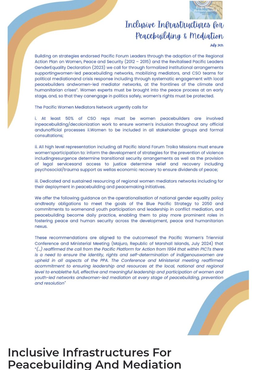 Pacific Women Mediators Network tweet media