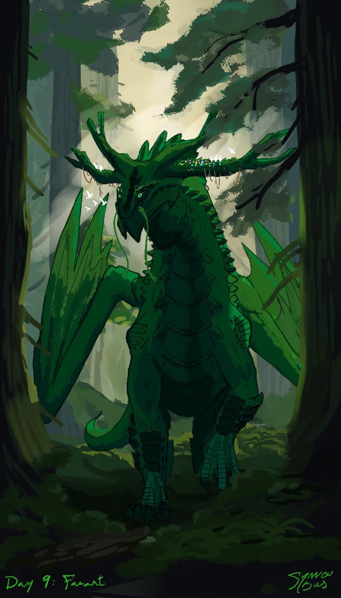 Synncubus's tweet photo. #smaugust #Smaugust2025 #dragon #fantasyart https://t.co/EWhuS3zOIy