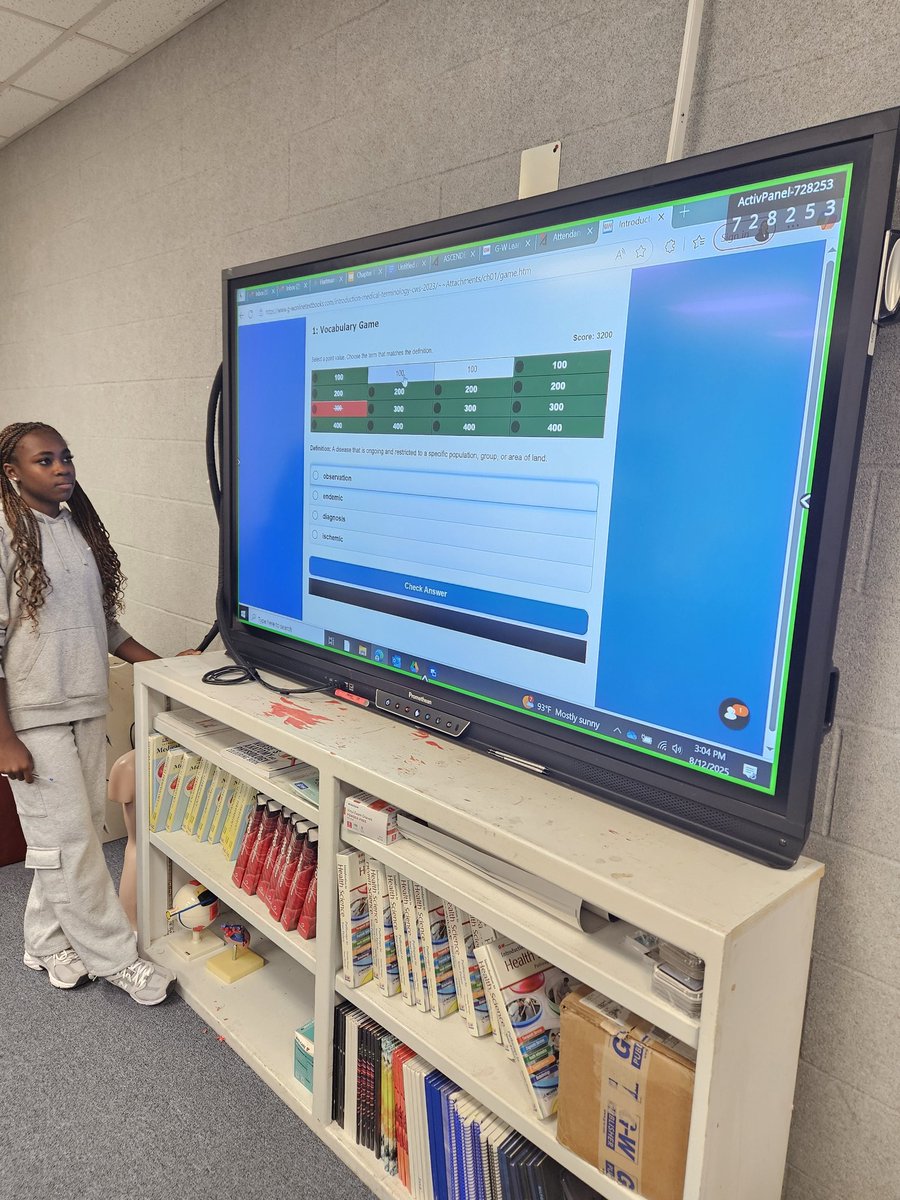 Simon Neal (@sneal1911) on Twitter photo Medical Terminology + Jeopardy = ✍️🏿 Learning📚. Shoutout to Nurse Rigsby for an engaging and intercative lesson! 🏆🩺🏥
<a href="/MilfordISD/">Milford ISD</a> @#FN5GL # Student Engagement #Excellence is the Standard Medical Terminology + Jeopardy = ✍️🏿 Learning📚. Shoutout to Nurse Rigsby for an engaging and intercative lesson! 🏆🩺🏥
<a href="/MilfordISD/">Milford ISD</a> @#FN5GL # Student Engagement #Excellence is the Standard