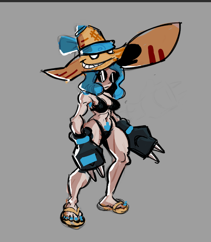 dustdfato's tweet photo. Beach Fighter Sketch https://t.co/uByfFXMZHR