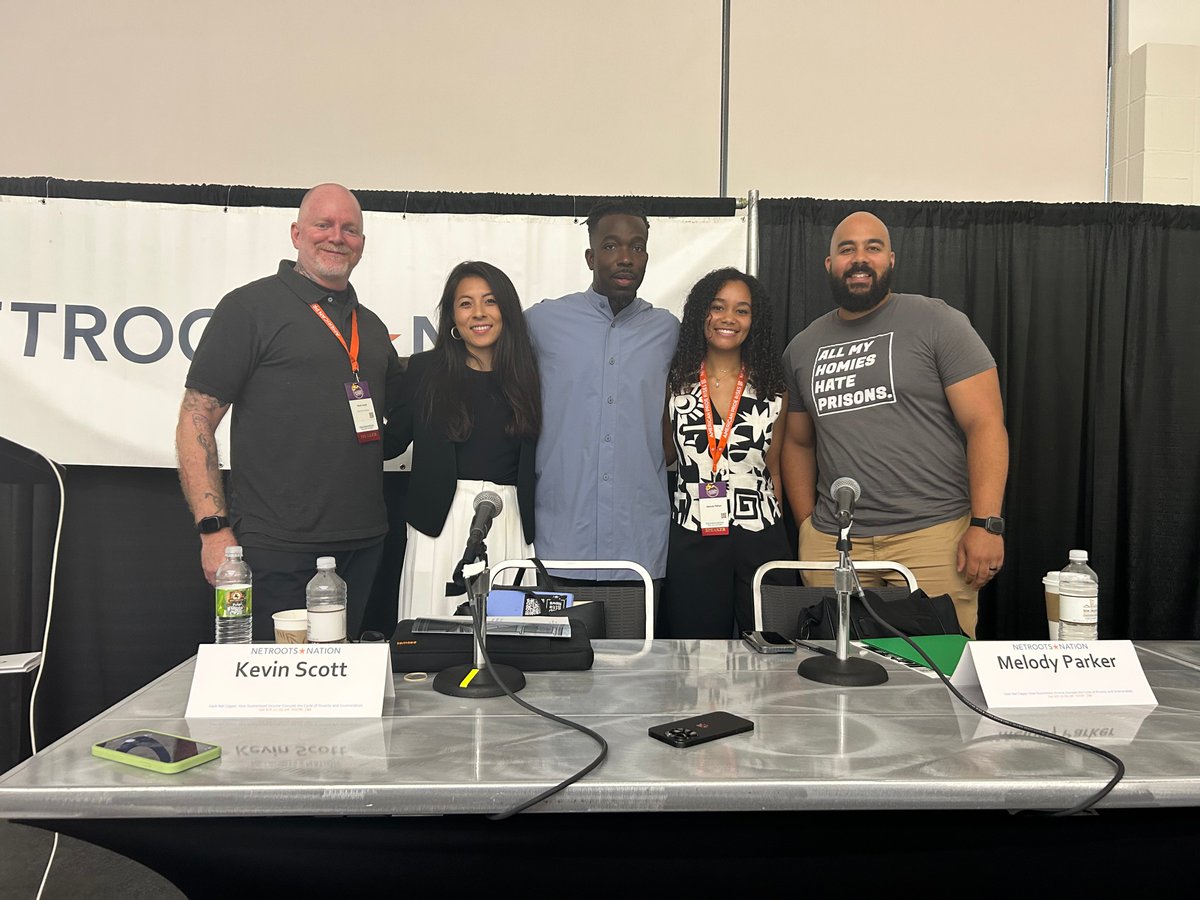 Mayors for a Guaranteed Income (@mayorsforagi) on Twitter photo The guaranteed income movement was well represented at <a href="/Netroots_Nation/">Netroots Nation</a> last week! During the Cash Not Cages panel, participants discussed how guaranteed income disrupts the cycle of poverty and incarceration. The guaranteed income movement was well represented at <a href="/Netroots_Nation/">Netroots Nation</a> last week! During the Cash Not Cages panel, participants discussed how guaranteed income disrupts the cycle of poverty and incarceration.