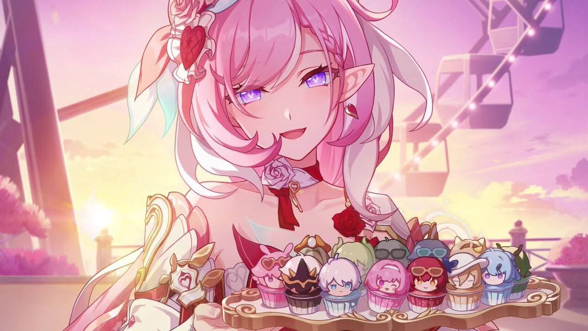 nuklexoxo's tweet photo. so debating if i should draw elysia or cyrene first… and actually finish the drawing AHH i need my yuri queen (s) https://t.co/Zo9ACPSAag