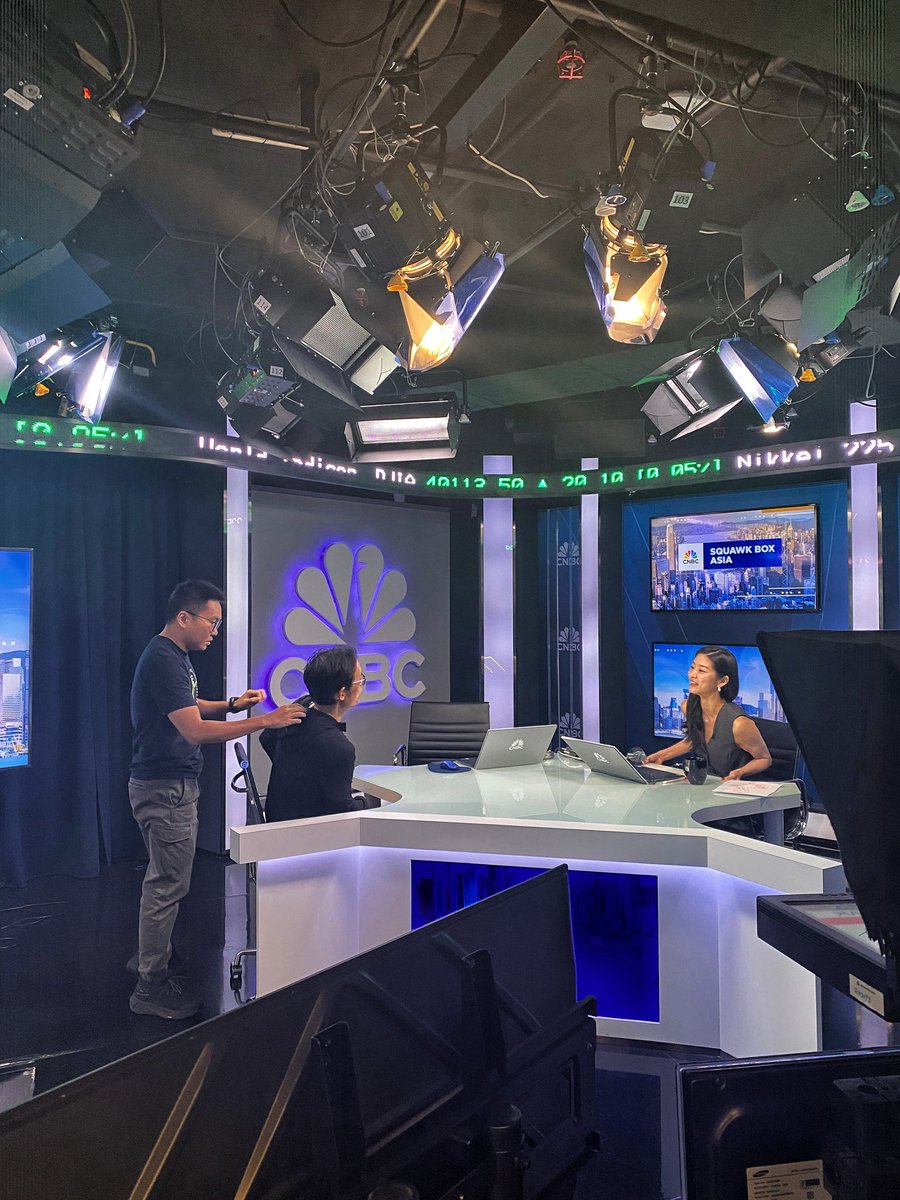 Spotted: <a href="/ysiu/">Yat Siu</a> with CNBC's <a href="/cherykang/">Chery Kang</a> talking RWAs, stablecoins, alts, and regulation