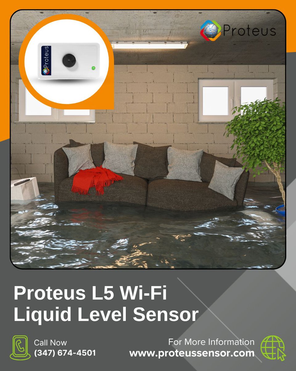 ProteusSensor's tweet photo. 📉 Don't Let Rising Water Catch You Off Guard
The Proteus L5 Wi-Fi Liquid Level Sensor monitors tanks, pits, and other areas prone to flooding. 
.
https://t.co/I326kjWPwz

#LiquidLevelSensor #FloodPrevention #ProteusL5 #SmartSensors #BusinessSafety #HomeAutomation https://t.co/3vHLY4YLdC