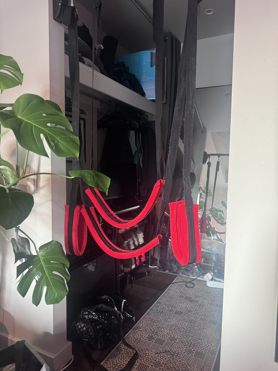 BobbySwitchXXX's tweet photo. Need someone to help stress test my new ‘yoga swing’ anyone interested? https://t.co/bAsbML3HNx