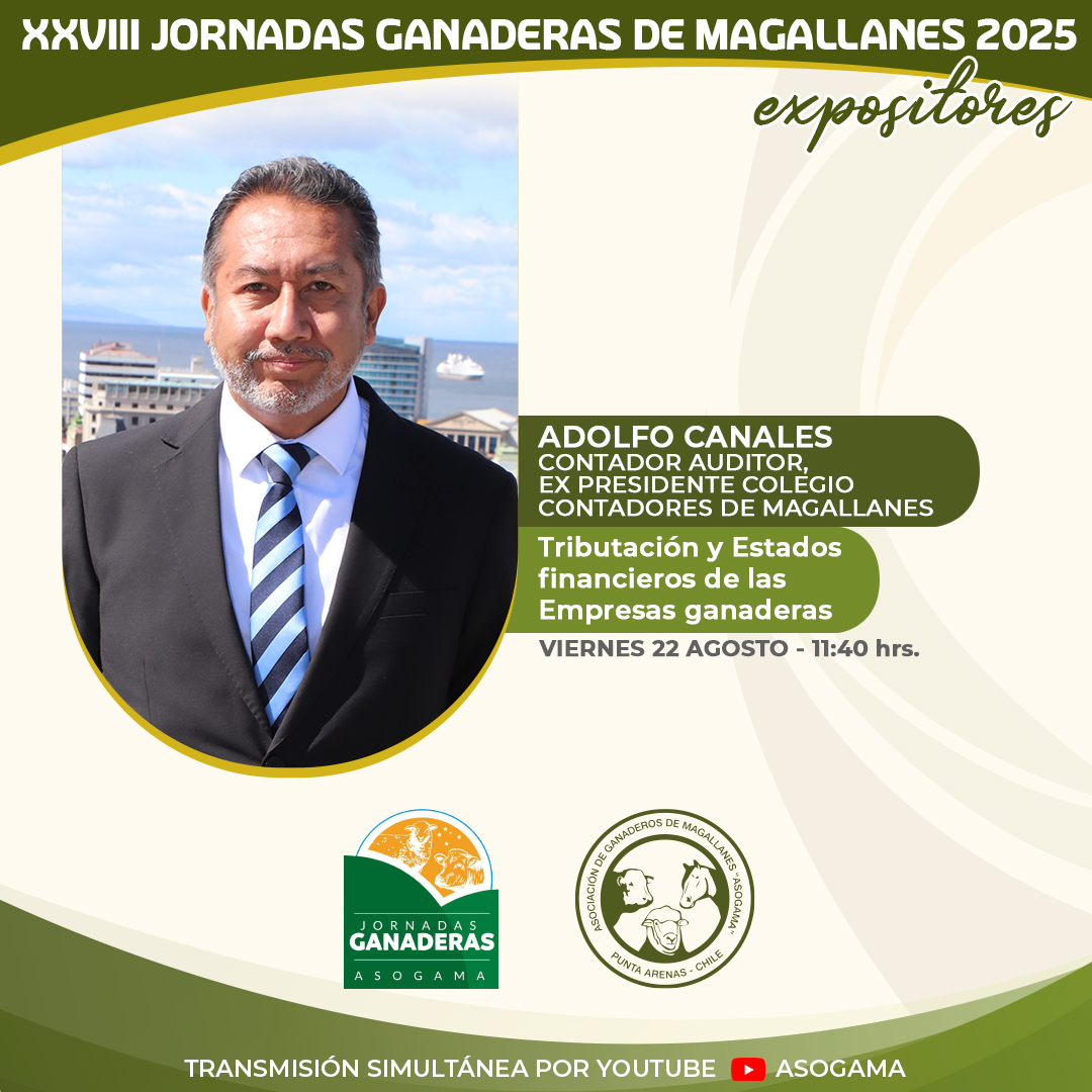 asogamachile's tweet photo. XVIII Jornadas Ganaderas de Magallanes 2025
¡Te invitamos a participar de este tradicional encuentro del mundo ganadero y productivo de la región, con destacados expositores y temas de gran relevancia para el sector!
Expositores viernes 22 de agosto jornada diurna https://t.co/kTZbNissDu