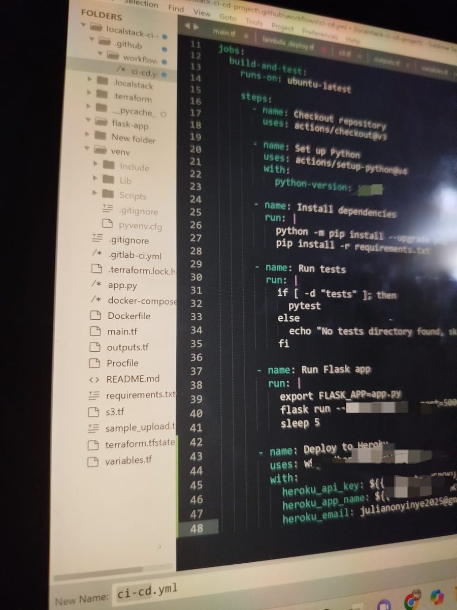 TechieJulian's tweet image. Last techie standing 😊🌝 2:12am
My project folder is smiling at you 😊 
 
#DevOpsProject
