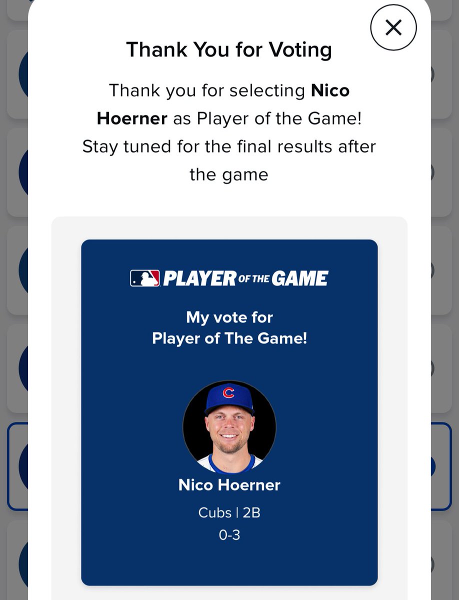 ONABAMfan's tweet photo. don’t forget to vote for Player Of The Game! #BleedCubbieBlue #CraigCounsell #Beto2028 #Nico https://t.co/wd1XRKfwaZ