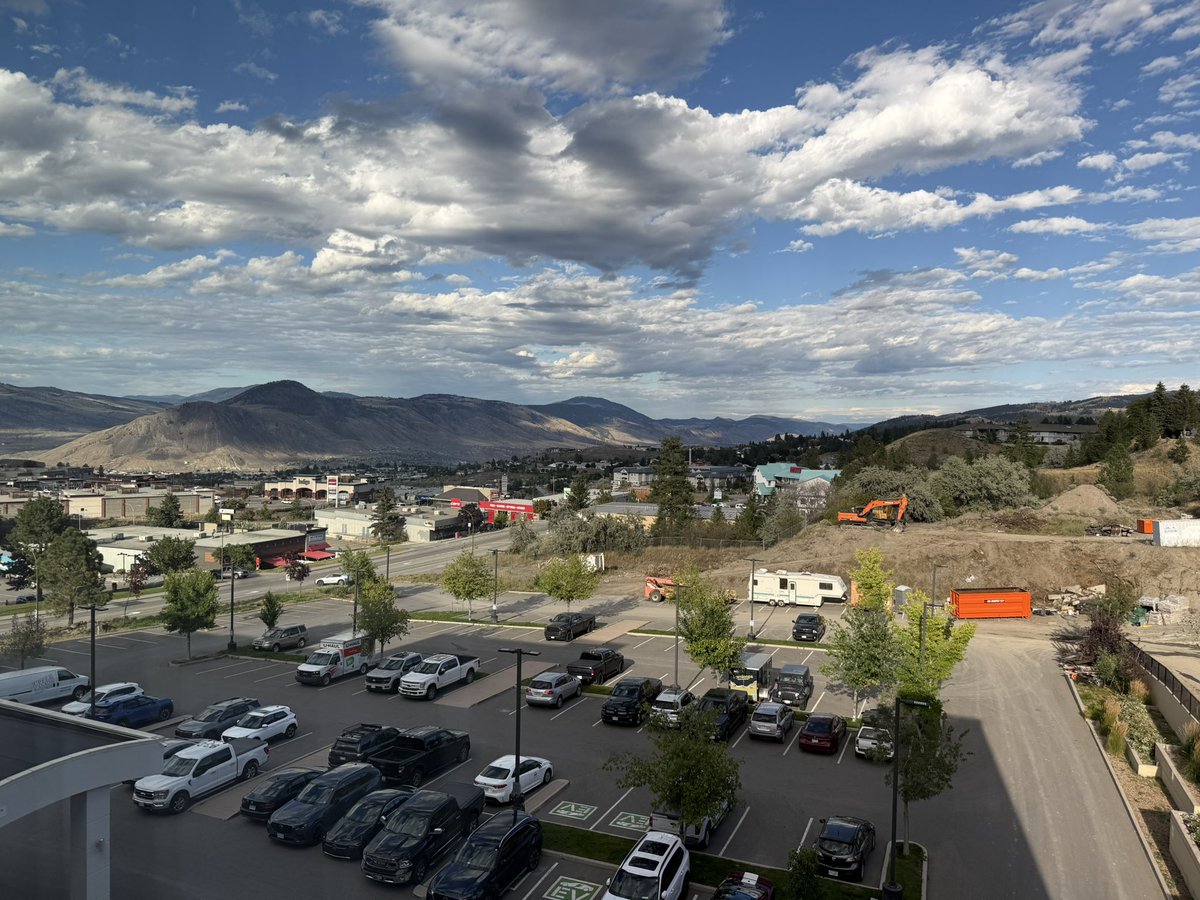 Kicking it back with a local brew and that view after a 10 hour work day.