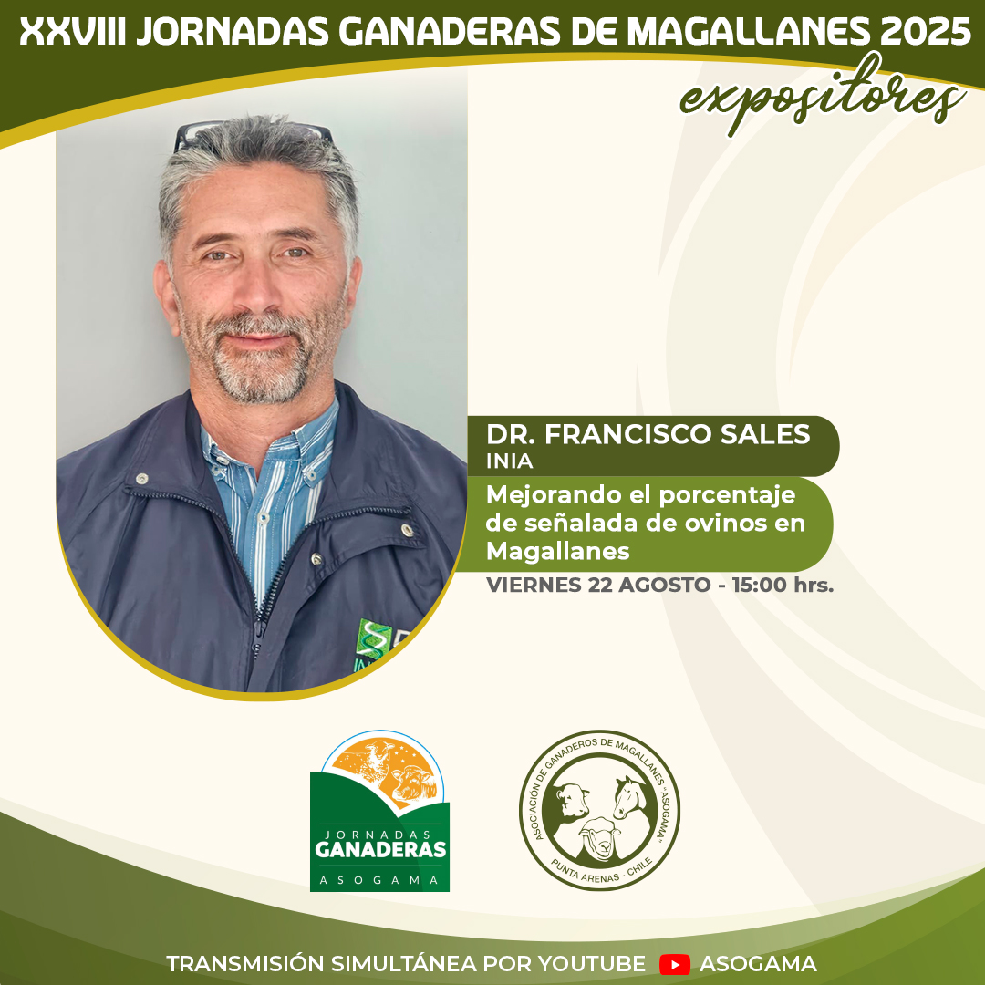 asogamachile's tweet photo. XVIII Jornadas Ganaderas de Magallanes 2025
¡Te invitamos a participar de este tradicional encuentro del mundo ganadero y productivo de la región, con destacados expositores y temas de gran relevancia para el sector!
Expositores viernes 22 de agosto jornada tarde https://t.co/3Ve5ZmyKPd