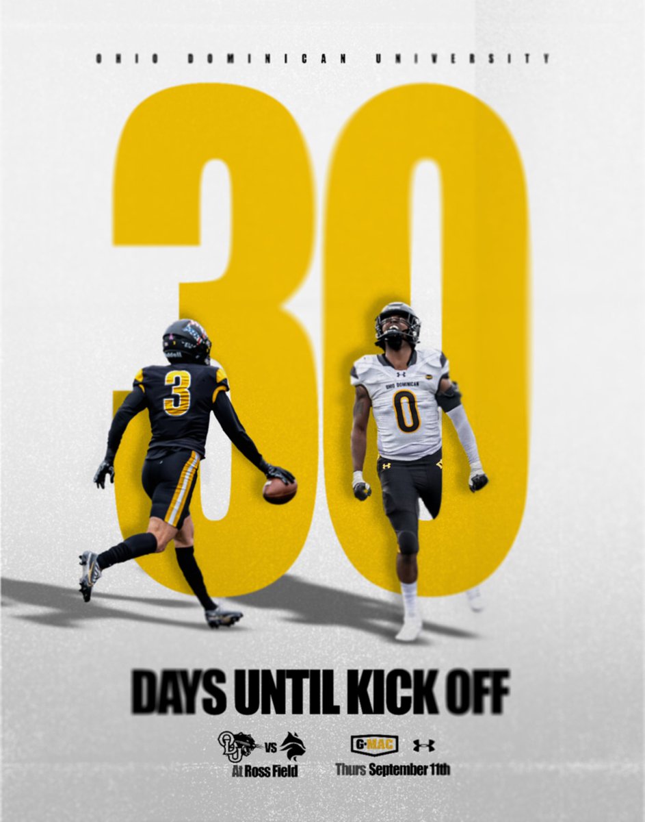 Ohio Dominican Football (@ohiodominicanfb) on Twitter photo 3️⃣0️⃣ Days until Panthers Football is back‼️
#LetsHunt🐾 3️⃣0️⃣ Days until Panthers Football is back‼️
#LetsHunt🐾