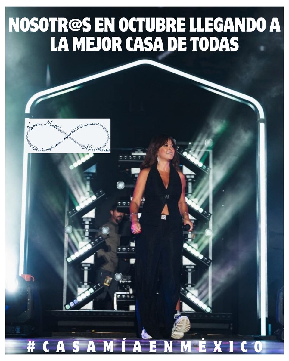 VanesaMartinMex's tweet photo. Una día más es un día menos, OCTUBRE LLEGA YA!!! 😱💥💥💥 #CasaMíaEnMéxico #CasaMía #CasaMíaTour #CDMX #Monterrey #Guadalajara
Ya tienes tus boletos??? 🧐❤️🎫🎫🎫 #CorrePorEllos #NoTeQuedesFuera
@vanesamartin_ @UMusicMexico @DucampLive @Muziek_mx @fansmxoficial @gtstalentspain https://t.co/TZ2b0QkK2Q