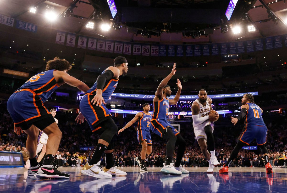 LJ against the New York Knicks 😰