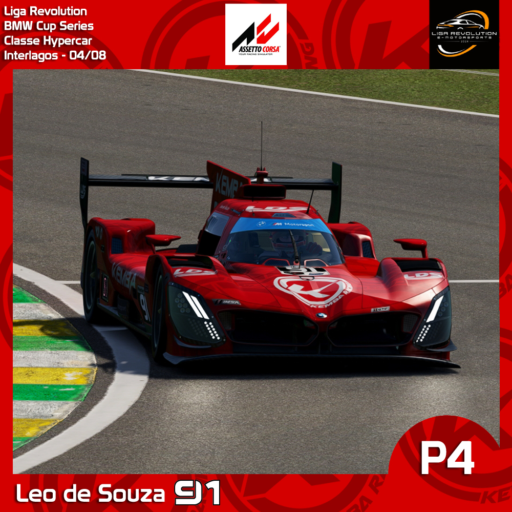 Leosouza91's tweet photo. Resultado da 4° Etapa da BMW Cup da Liga Revolution.
Vt Transmissão: https://t.co/kvBb4ttSz8
#assetocorsa #simracing #kemba #automobilismovirtual #hypercar #gt3 #bmw #interlagos https://t.co/2Qaxq2fSEA