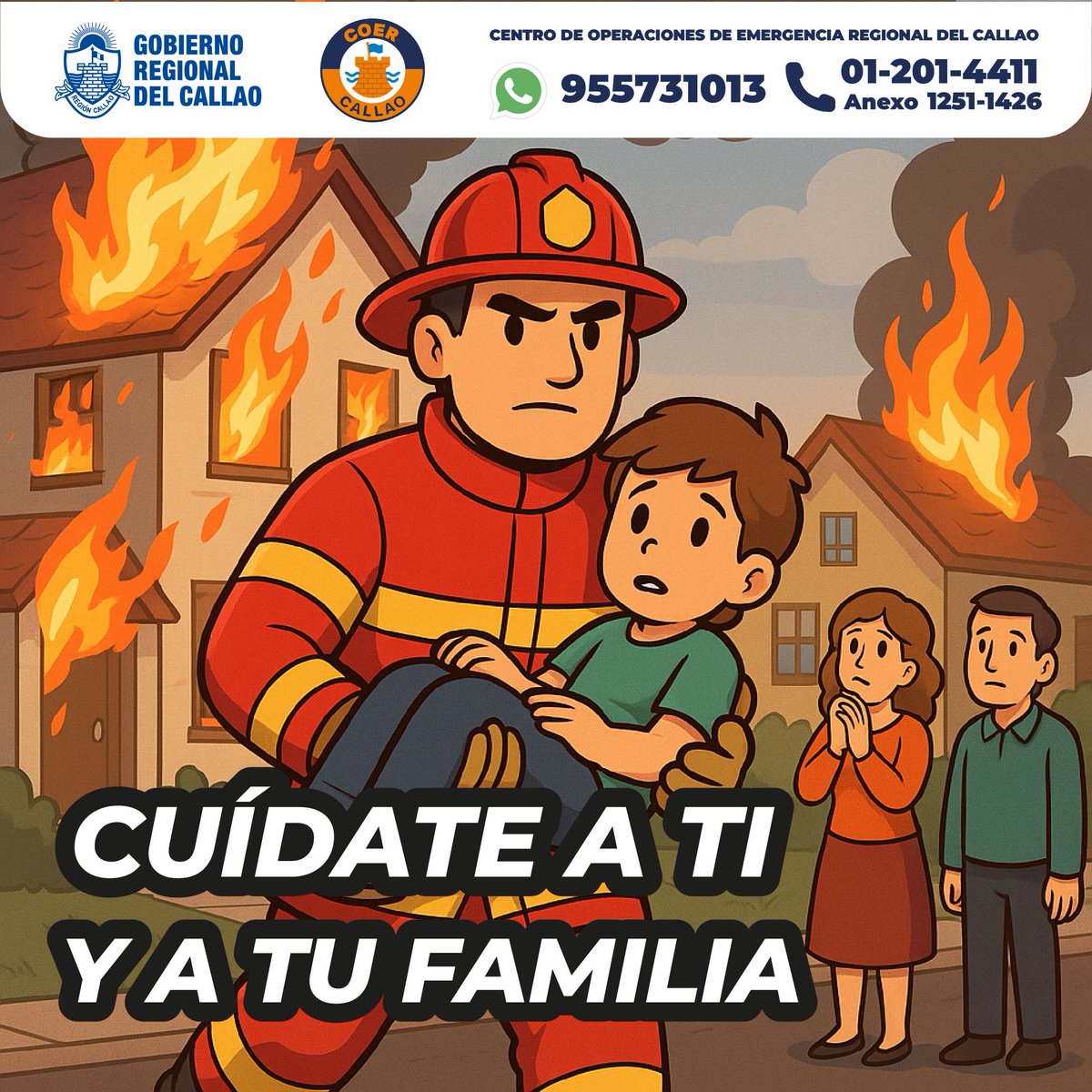 COERCallao's tweet photo. 🔥 PREVENIR ES VIVIR 🔥
El COER Callao te recuerda:
🚫 No sobrecargues enchufes
⚡ Revisa tus instalaciones eléctricas
🚒 Ten a la mano el número de bomberos
#GoreCallao #Callao #incendio #prevenir #Callao #bellavista #CarmenDelaLeguaReynoso #laperla #LaPunta #MiPeru https://t.co/G7IX81uVVJ