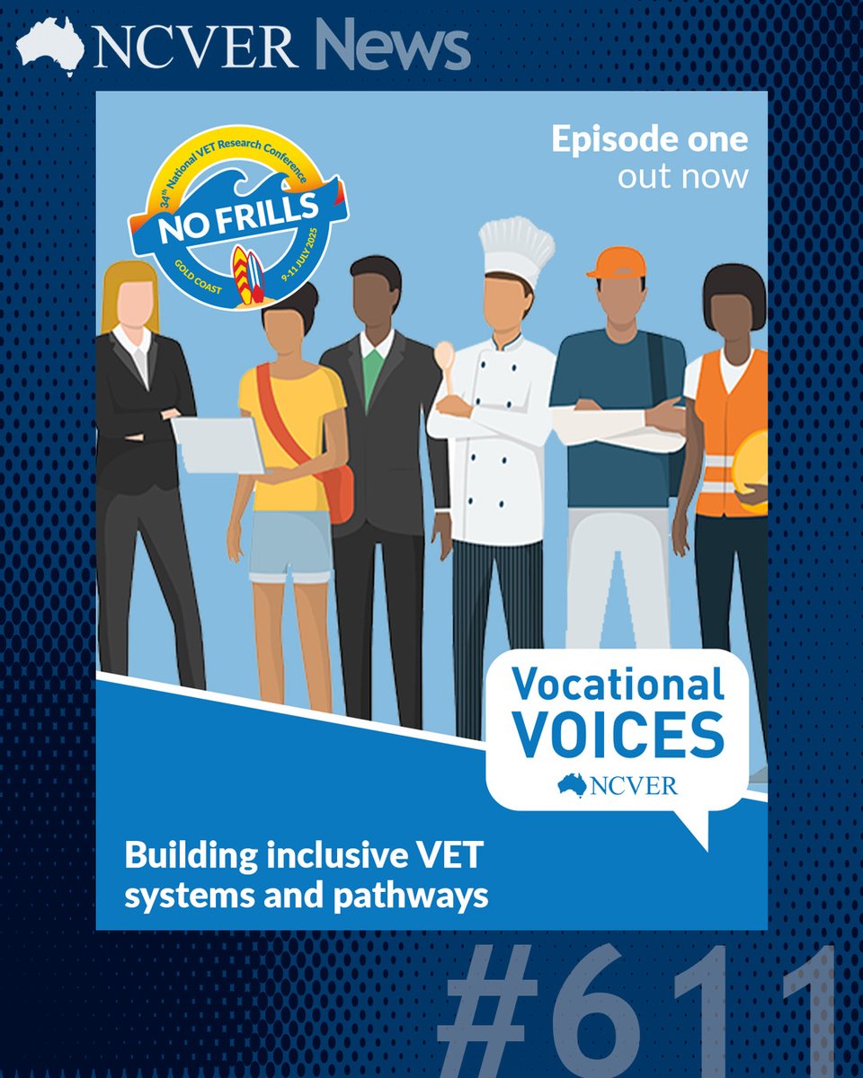 The latest edition of NCVER News is out now!

Read it here 👉 loom.ly/G2NKCs4

#VocationalEducation #Training #Apprenticeships #SkillsTraining #Careers #AustralianVET #WorkforceDevelopment #IndustrySkills #TAFE #RTOs #Podcast