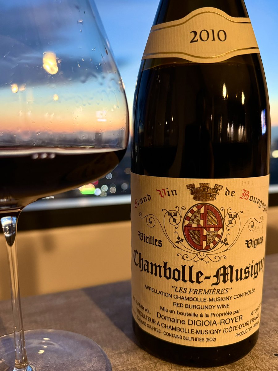 Sunset Chambolle. 

2010 VV "Les Fremières" by Digioia-Royer is a delight!