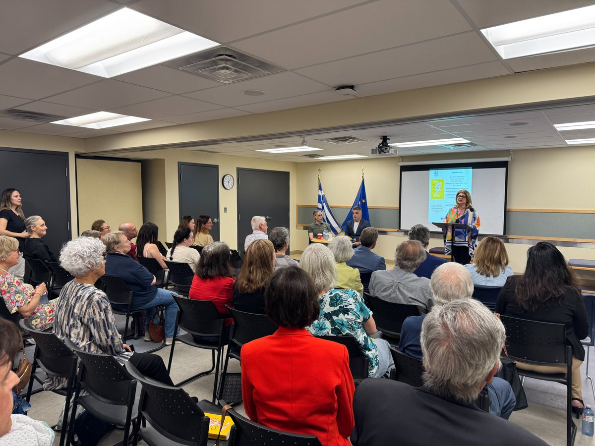 dumagrad's tweet photo. A great turnout in Ottawa for Fotios Sarris, reading from A Foreign Country. Thank you to @GreeceInCanada for inviting Fotios and Her Excellency the Ambassador of Greece, Ekaterina Dimakis, for a wonderful introduction. https://t.co/N71Ydqazu9