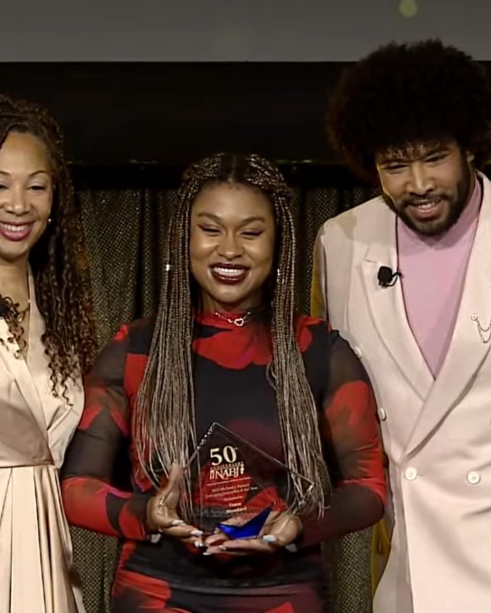 1/ my heart is still full from this past weekend’s #NABJ25 convention in cleveland!

i accepted the 2025 michael j. feeney emerging journalist of the year award at the convention’s annual hall of fame luncheon.