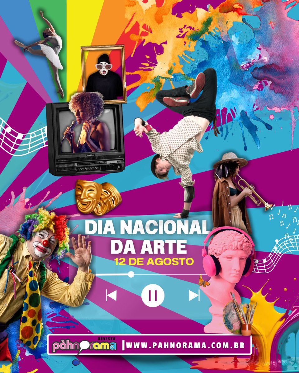 pahnorama's tweet photo. 🎨 Hoje celebramos o Dia Nacional das Artes. ✨Do teatro ao cinema, da literatura ao circo, da pintura à música… a arte está em cada traço, gesto e som que eterniza histórias e desperta sentimentos. 💛

#DiaNacionalDasArtes #ArteÉVida #Cultura #Inspiração #ArteTransforma https://t.co/djup9YC7Wa