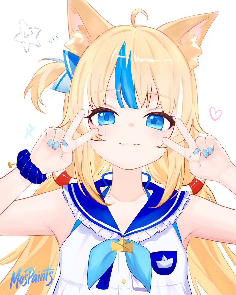 PiscesMos's tweet photo. Nice to meet you… or maybe nice to see you again? 🐟💙
#SamekoSaba #VTuber #sabart https://t.co/ErXSq4mtns
