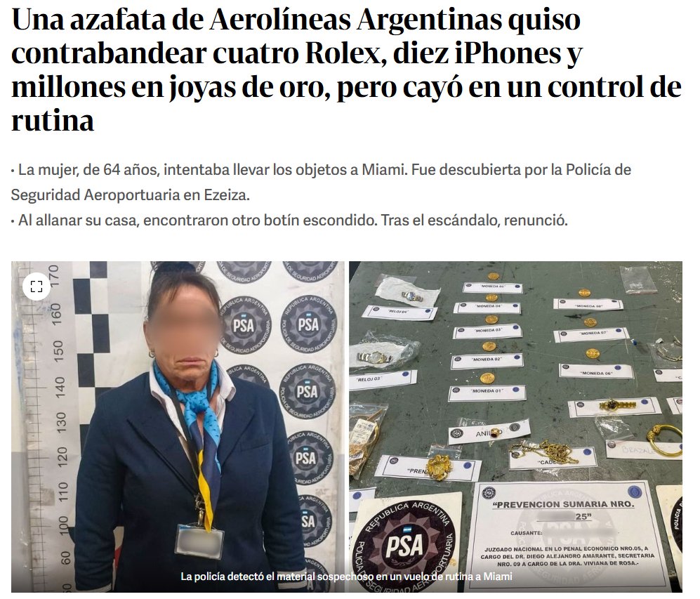 CarlosMaslaton's tweet photo. Pero qué hizo de malo la azafata? Un gobierno presuntamente liberal com éste, que a todas luces no lo es, no debería reprimir estas conductas comerciales y sí en cambio debería derogar el tipo penal del contrabando. Contrabandear es una noble actividad pro capitalista y eje central de la ideología liberal. Yo apoyo, siempre, a todos los contrabandistas.