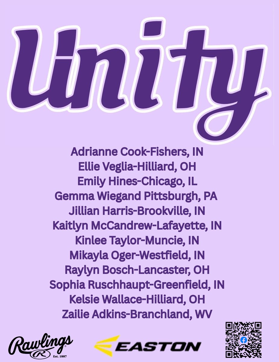 unity_07cincy's tweet photo. I'm thrilled to witness this team take the field this weekend, boasting speed, girls who can hit for power and average, great attitudes, nearly a full college-committed pitching staff, stellar defense, and above all, one team united by one goal! https://t.co/QX6J91IwCW