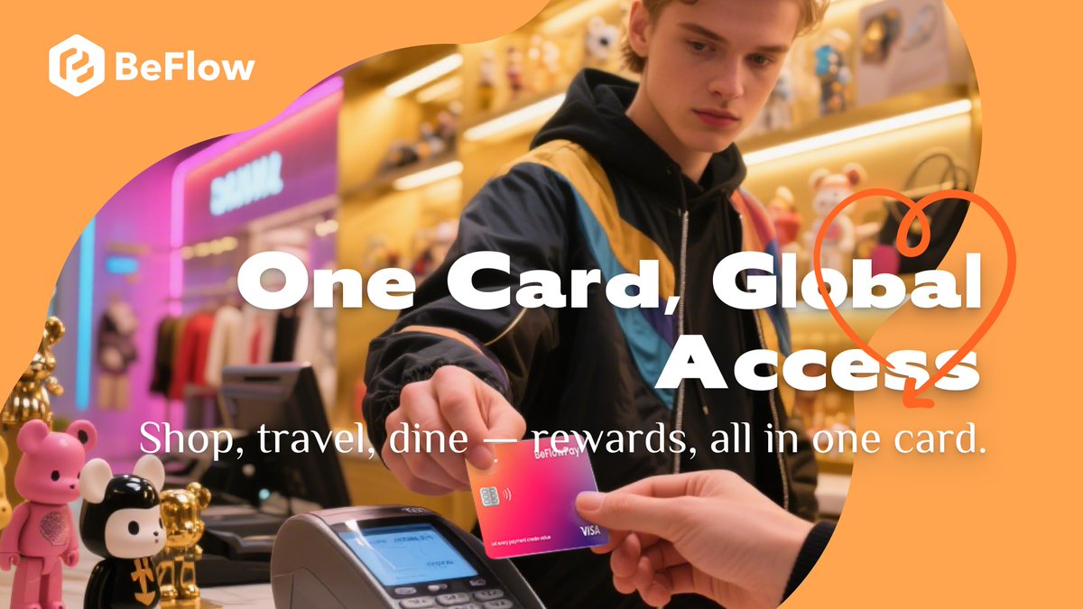 Be_Flowxyz's tweet image. 💳 One card. Endless possibilities.

With the BeFlow U Card, you can shop, travel, and dine anywhere in the world — while earning rewards every step of the way. 🌍✨
#BeFlow #UCard #GlobalAccess #Rewards