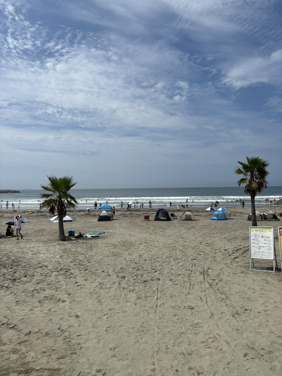 湘南乃風の炎天夏聴いて準備は満タンです！！
泳げないけど…海には入れる！！