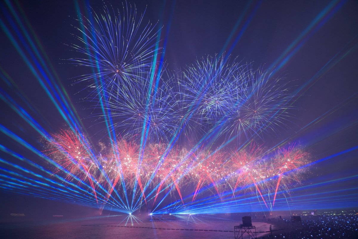 沖縄かなさ花火 supported by セブンｰイレブン･沖縄 tweet media