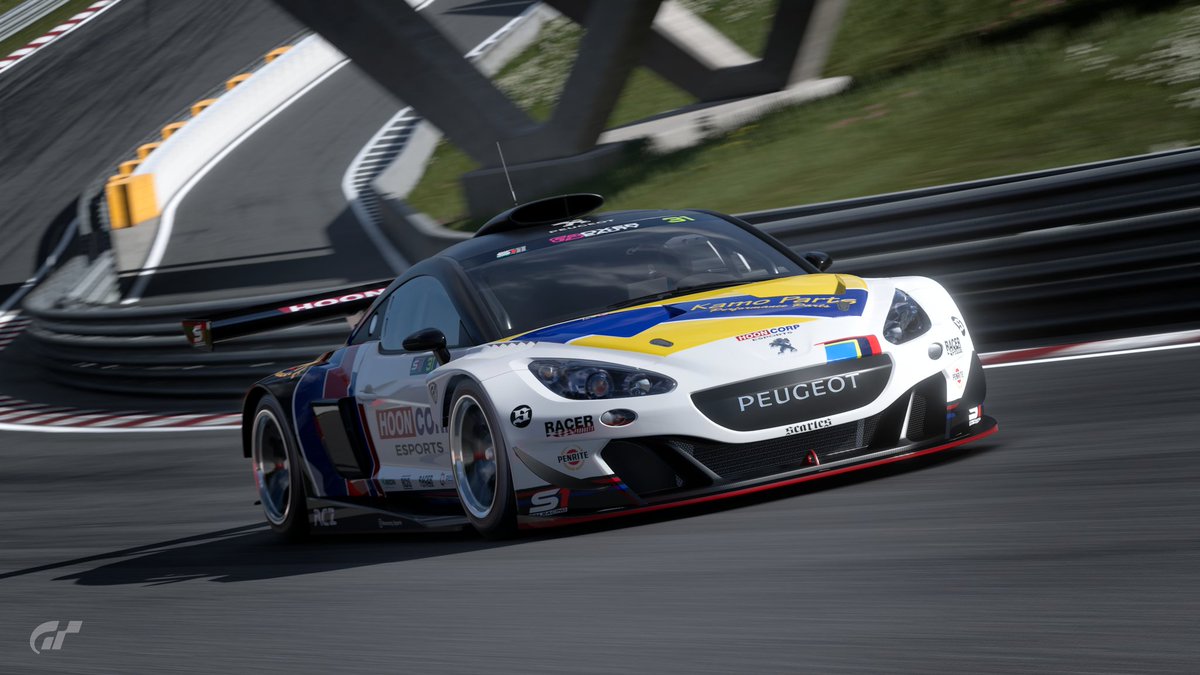 HooncorpE's tweet photo. The paint's hardly finished drying, but check out our Sector 1 Season 11 contender!! 🎨🖌🤩🏁

The Peugeot RCZ Gr.3 is our weapon of choice, and it looks absolutely gorgeous adorned in the Hooncorp colours!! 

#Hooncorp #HooncorpEsports #simracing #sector1simracing #reveal https://t.co/iFkGCm9Hn2