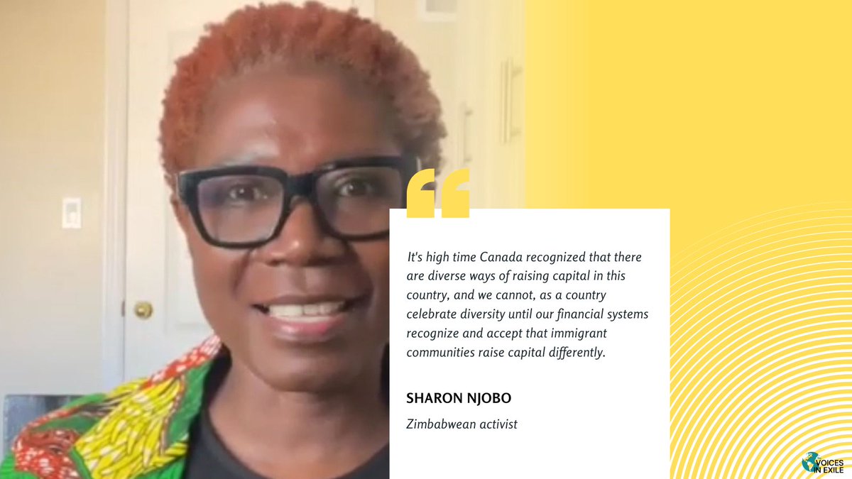 Voices-in-Exile (@voices_in_exile) on Twitter photo Inclusion means more than celebration.
It’s making sure our financial systems work for every community.
Sharon Njobo is pushing Canada to recognize how immigrant communities raise capital — and to change the system so no one is left out. <a href="/NjoboSharon/">Sharon Njobo</a>
#EconomicInclusion Inclusion means more than celebration.
It’s making sure our financial systems work for every community.
Sharon Njobo is pushing Canada to recognize how immigrant communities raise capital — and to change the system so no one is left out. <a href="/NjoboSharon/">Sharon Njobo</a>
#EconomicInclusion