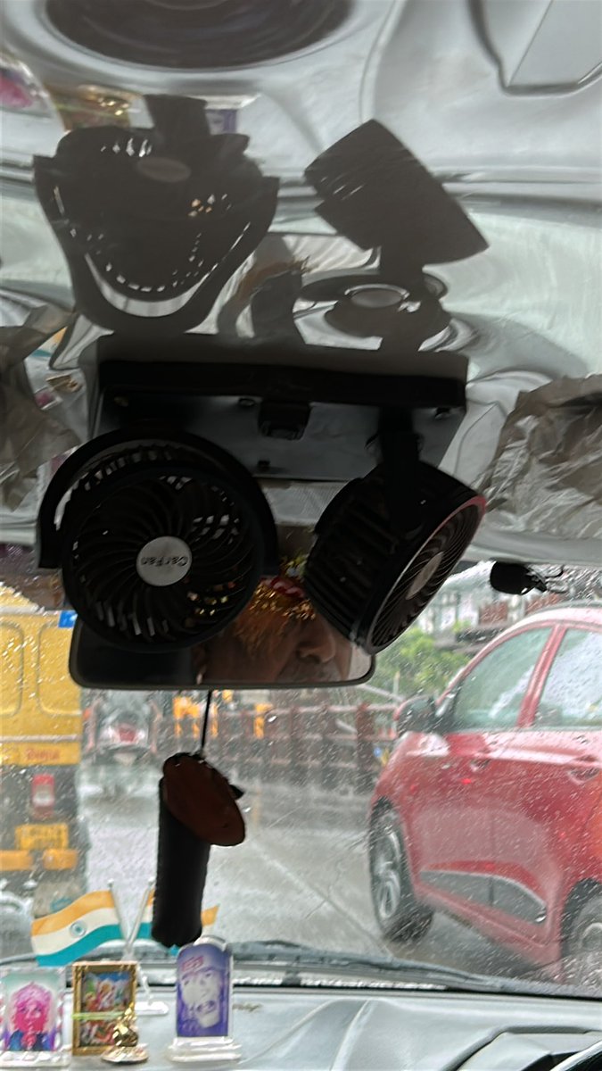 Brand new WagonR with black curtains in all windows and two small fans in the front .. ! #ubergo