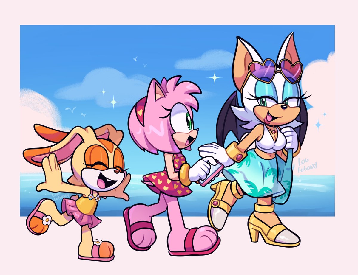 the girls having a great beach day 🏖️

#SonicTheHedgehog #sonicfanart