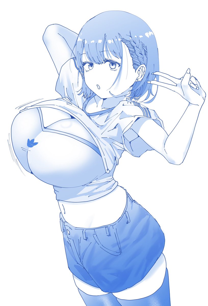 昨日札幌で見かけたズリ穴Tシャツギャル(をアイちゃん化) 