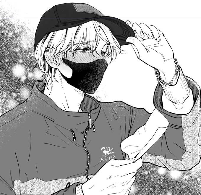 èŠãç®ã®å²ã«ãã¥ã¢â€ãªé»ãã¹ã¯ã®ãå
ã¡ããð·