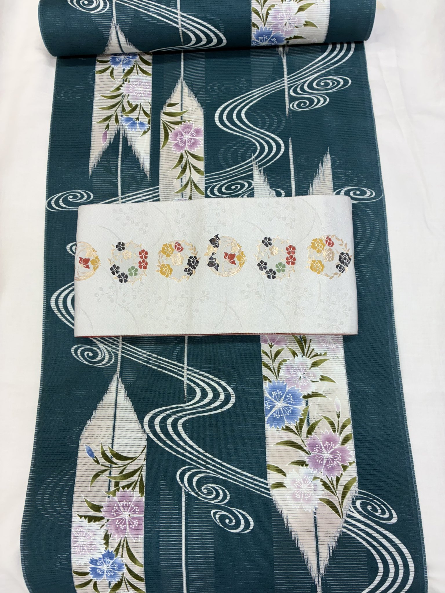 みどりのなみへい⚫︎撞木　着物　反物　帯　展示台　2分割式　150㌢　2本 みどりのなみへい様専用⚫︎撞木 着物 反物 帯 展示台 2分割式
