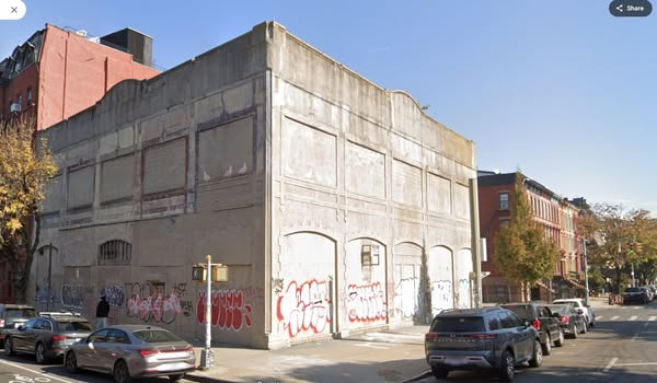 Here's the present and the past of the building at St Marks and Bedford.    It will soon be demolished.    #crownheights