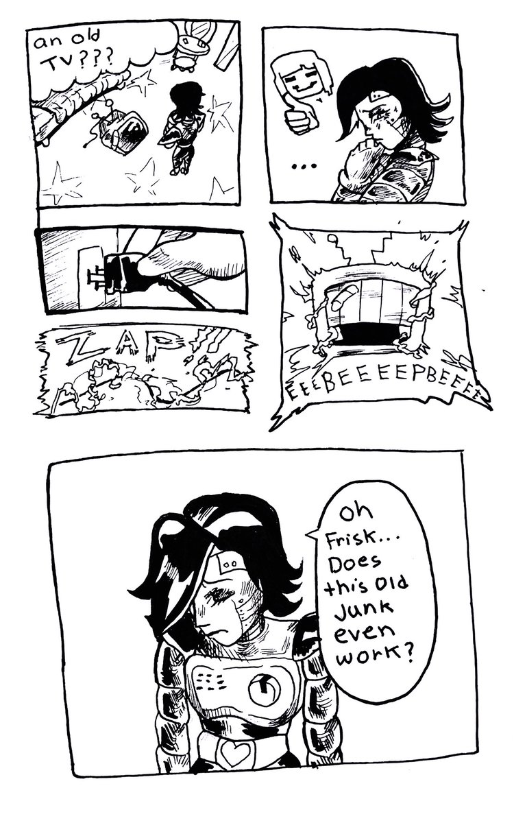 criolloAnim's tweet photo. #mettatenna comic in the making ❤️🔫 my hands hurt haha. Also tennas size difference 

#dektarune #ship #tenna #mettaton https://t.co/ouwgUWpTtS
