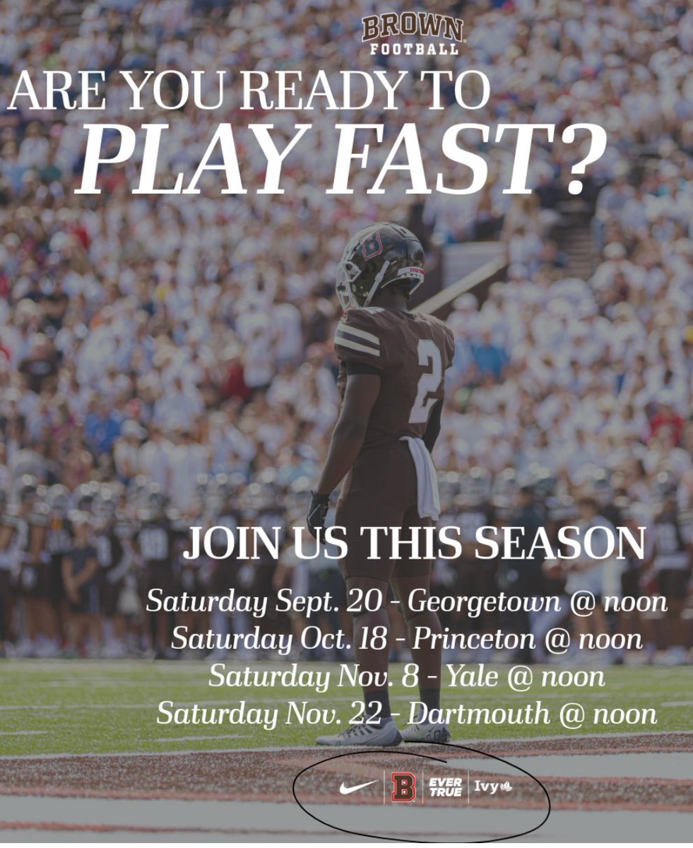 Thank you for the gameday invite! <a href="/BrownU_Football/">Brown Bears Football</a> <a href="/BrownHCPerry/">James Perry '00</a> <a href="/CoachBreiner/">Andrew Breiner</a>