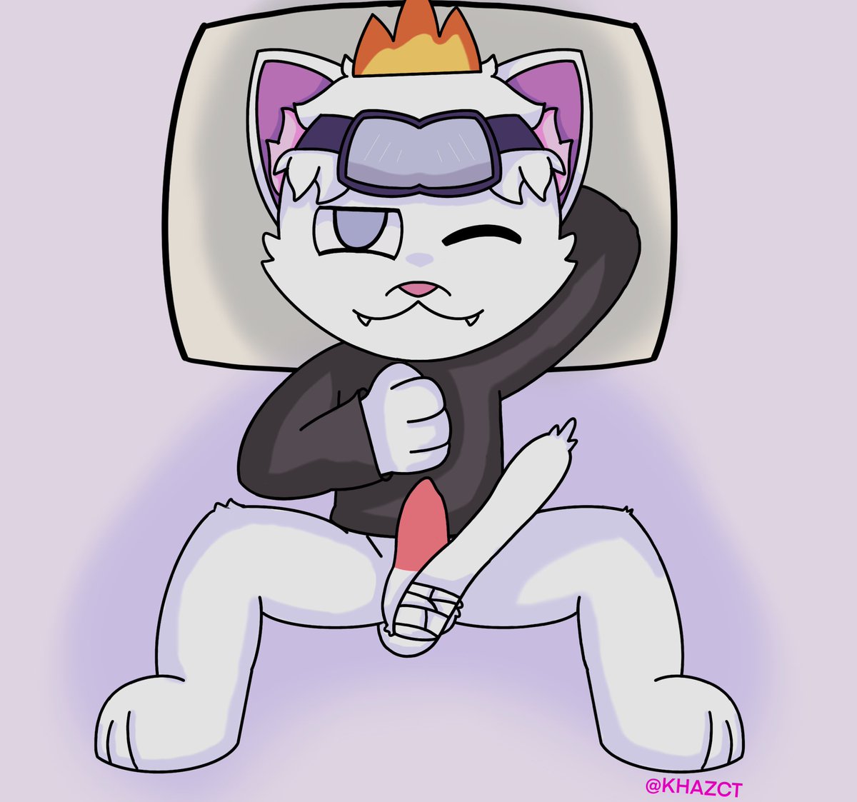 KHAZCT's tweet photo. a little drawing for @Rule34Cat #furry #rule34 #NSFW https://t.co/GGw5YCNWUT