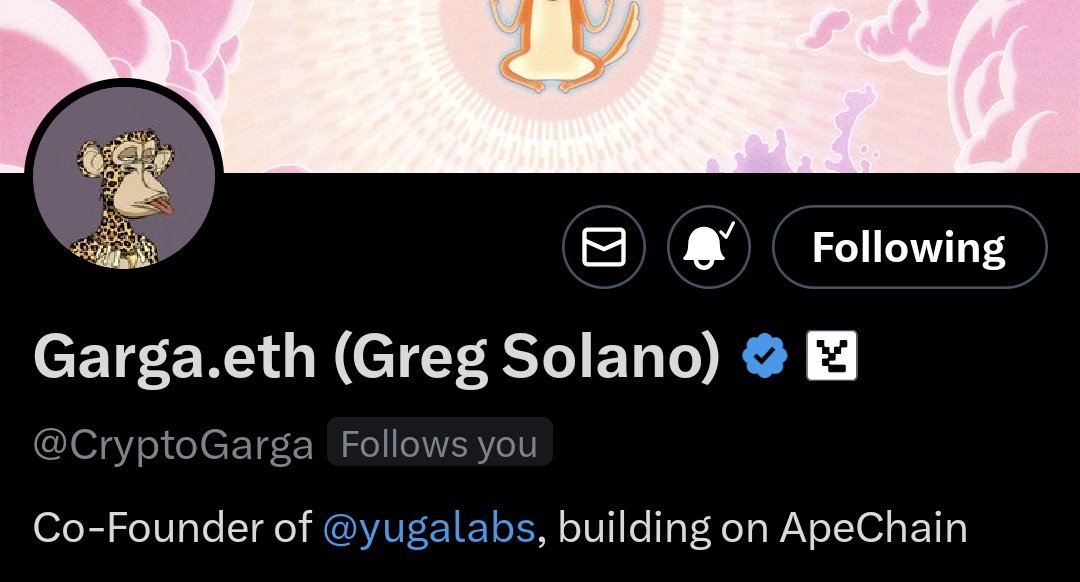 kounterspell's tweet image. Gm
Finally got a follow back from garga