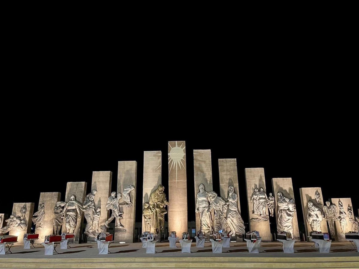 Yazidis received remains of 22 victims of genocide today. They will be kept at the memorial overnight for burial tomorrow. This is one of saddest nights for Yazidis &amp; people are just speechless before this image that went viral. Still no justice, no meaningful reparations, more