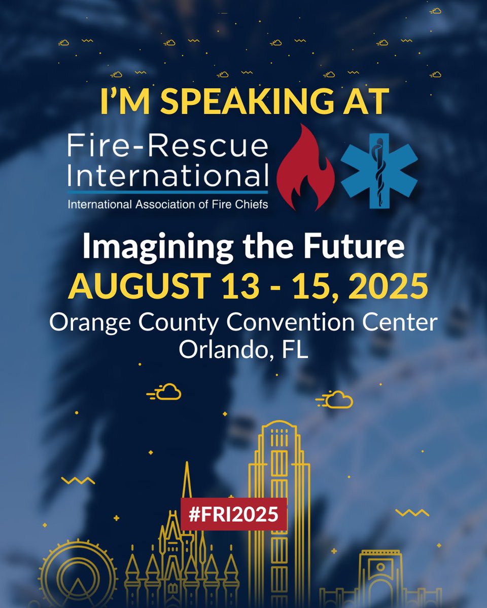 dfemanuel's tweet photo. I am honored to be speaking at @IAFC - International Association of Fire Chiefs - Fire Rescue International!
I'll be sharing insights on how bullying affects your safety, health, and survival.
Join us at #FRI2025!
Please add the session to your agenda on August 14th at 1:30 PM https://t.co/kROYwPr84m