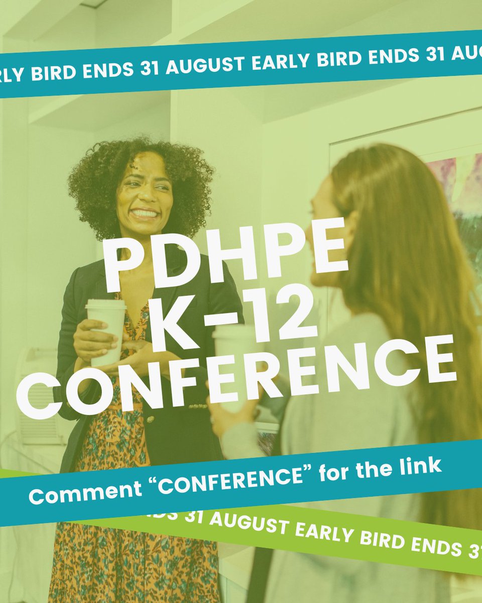 PD that actually connects. 👥
Join us Nov 24–25 at WSU for the ACHPER NSW K–12 Conference.
Early Bird ends 31 Aug!
🎟️ achpernsw.com.au/pdhpeconferenc…
#PDHPE #ACHPERNSW #TeacherPD