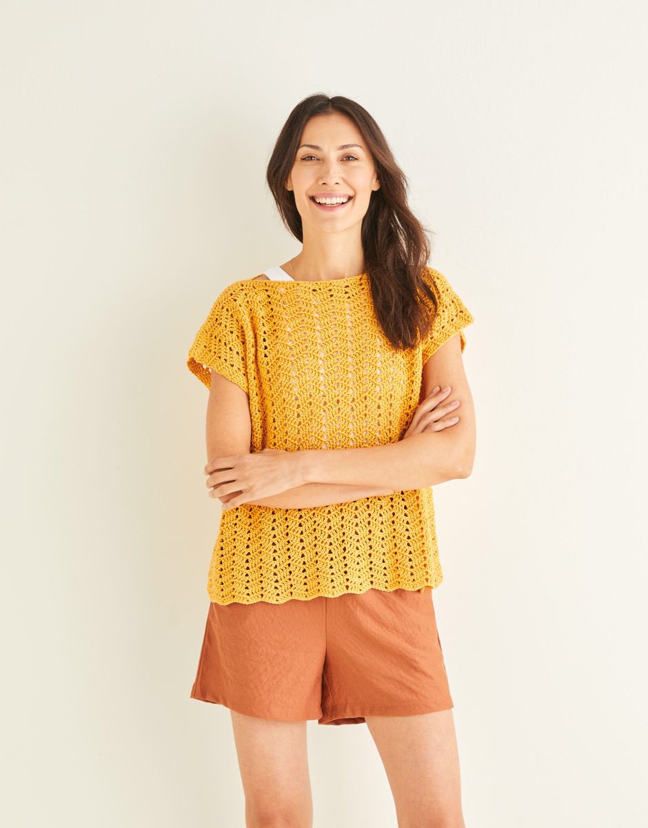 ecojoyknits's tweet image. Sirdar Lace Crochet Top pdf pattern $4.45 #payknittingpattern #cottonyarn #naturalfibers  #summercrochet  sirdar.com/en/products/cr…