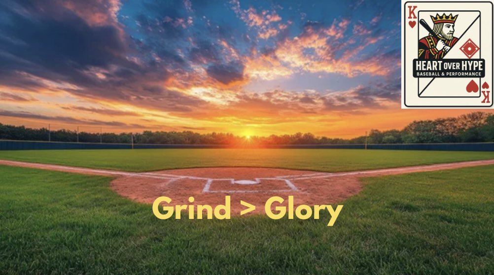 HeartOHype's tweet photo. The box score doesn’t show the 6 a.m. lifts. It doesn’t show the blisters, the extra reps, the missed nights out.
But you know. And that’s what matters.
#HeartOverHype ⚾💪 https://t.co/lW44NQhKRH