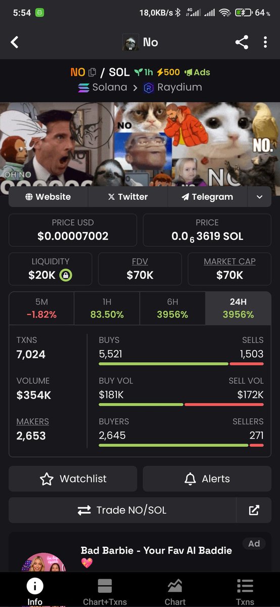 CryptoSpecterX's tweet image. No no no no no no no

Noooooooo!
$NO
Amazing It will rise great $NO

FRSU63osCdnSVy1TLkWHwvcE6mPYpn3s87BThhQgSKNo